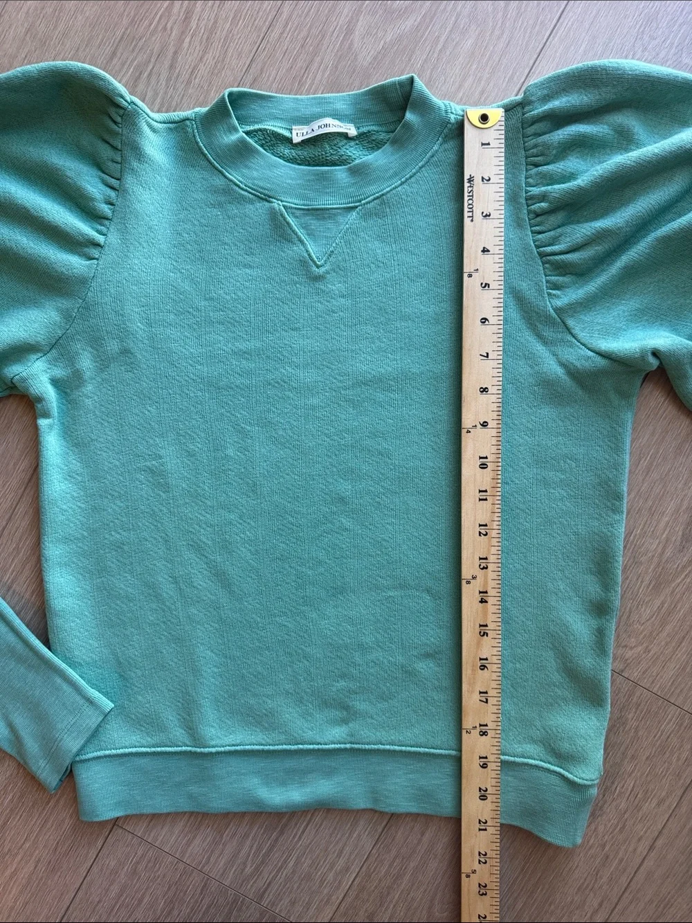 Ulla Johnson Philo Sweatshirt Turquoise Size S